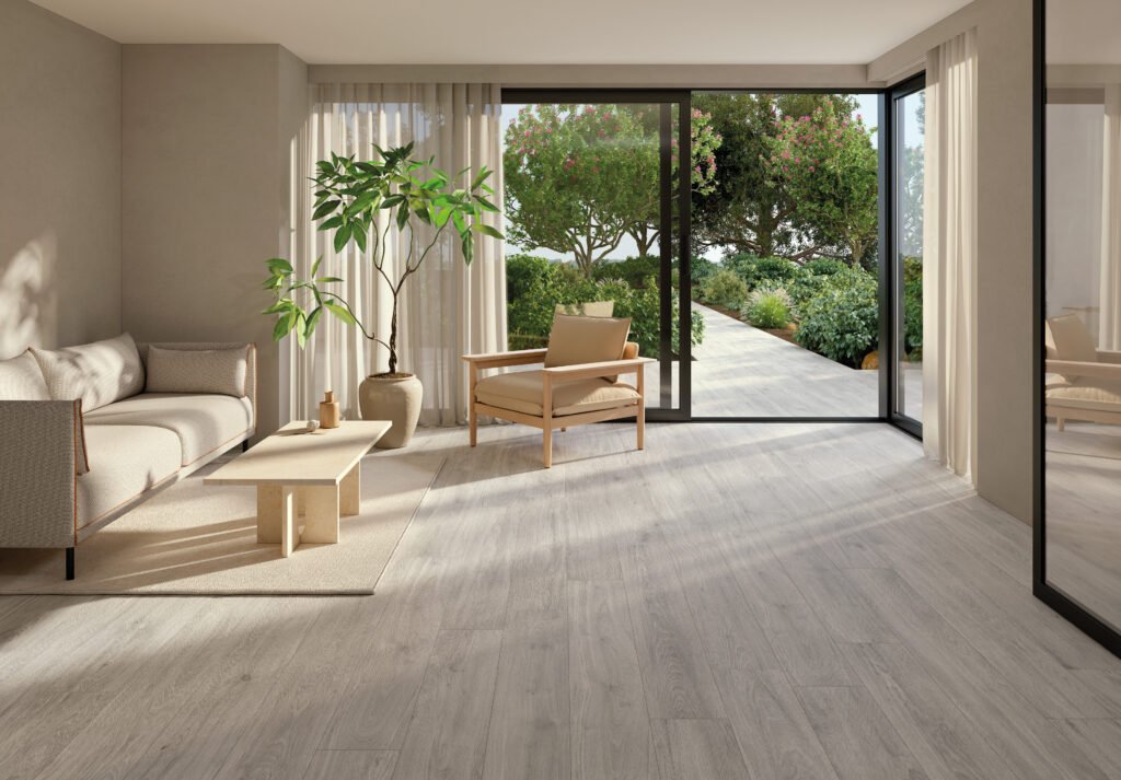 Sèrie Verbier Porcelain | Porcellànic Relleu / 3D · 27,5x24 cm / 8x151 cm | Peronda — ambient 7