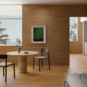 Sèrie Verbier Wall | Pasta Blanca Relleu / 3D · 33,3x100 cm | Peronda