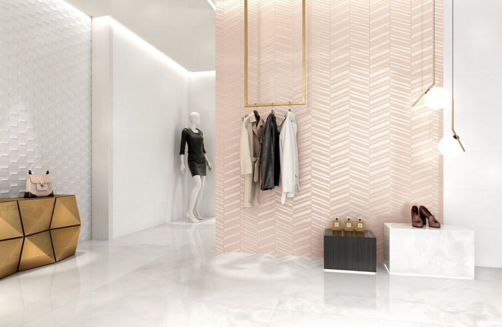 Sèrie White&Co | Blanc de Llum i Relleus Metal·litzats | Grespania