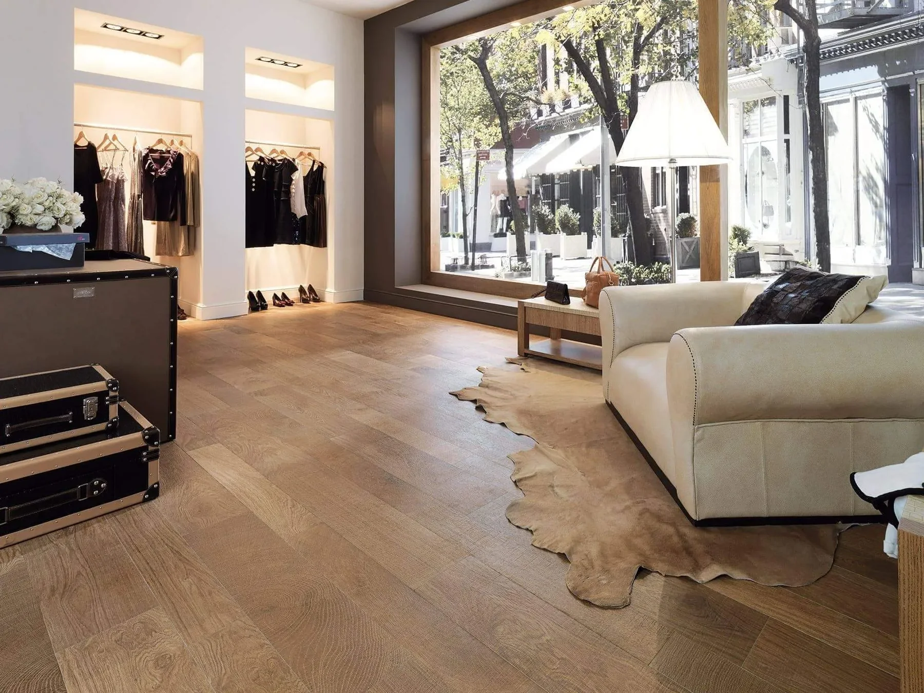 Terra Oxford de Porcelanosa amb acabat càlid efecte fusta