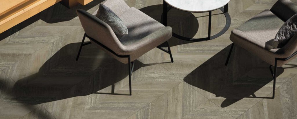 Chevron | Parquet ceràmic punta Hongria — ambient 4